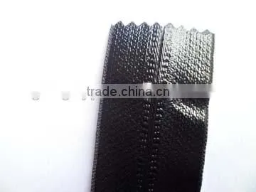 7# nylon waterproof zipper fastener close end with painted auto-lock thumb slider back side slider rain wear coate zipper