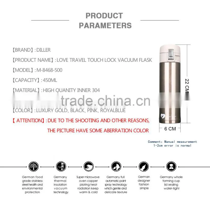 fashionable stainless steel thermos wholesales vacuum flask
