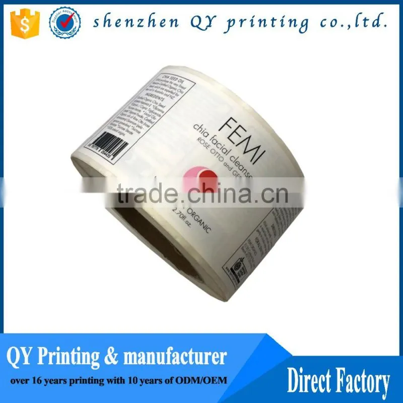 colorful printing vinyl label sticker,customized design label sticker roll