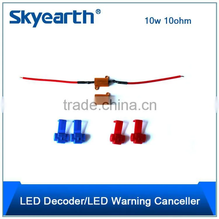hot sale high quality LED load resistors for turn signal light error free 10w 10ohm