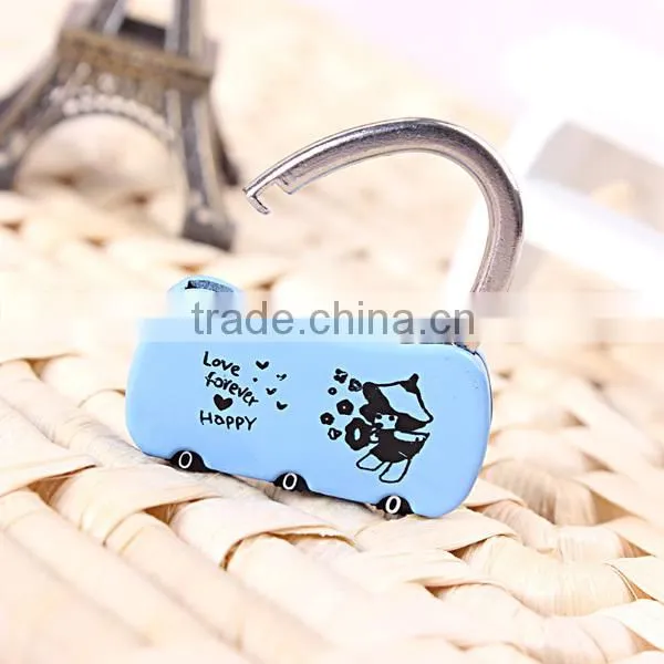 cheap cute combination luggage password padlock