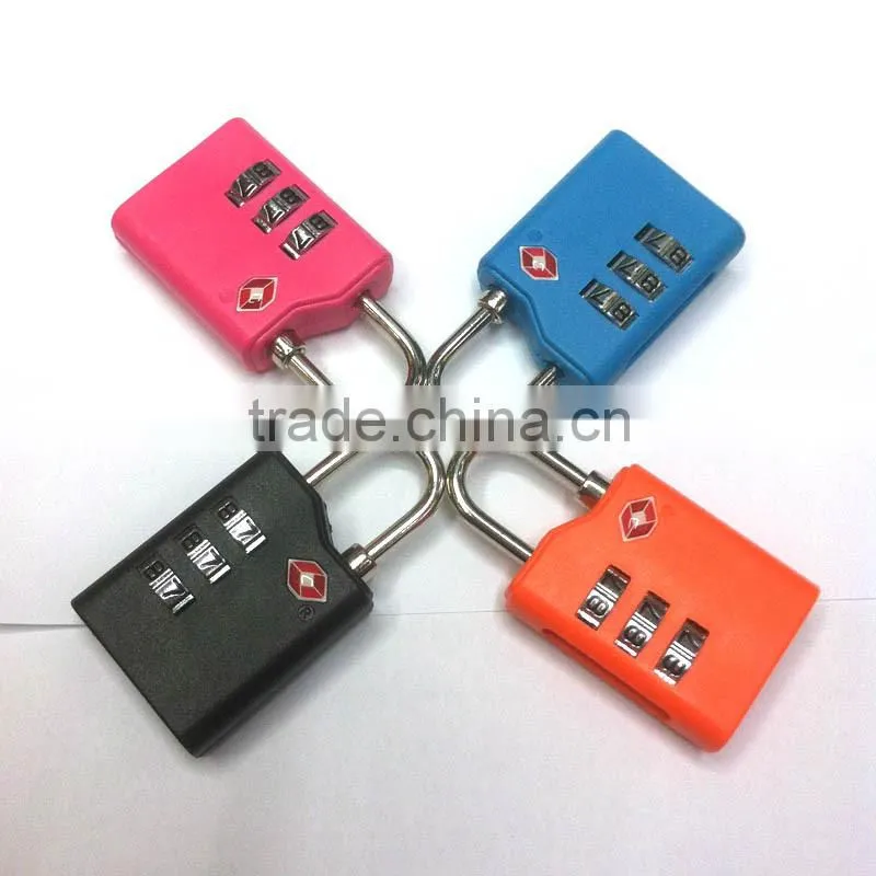 2015 new design whoesale price 3 code tsa code padlock