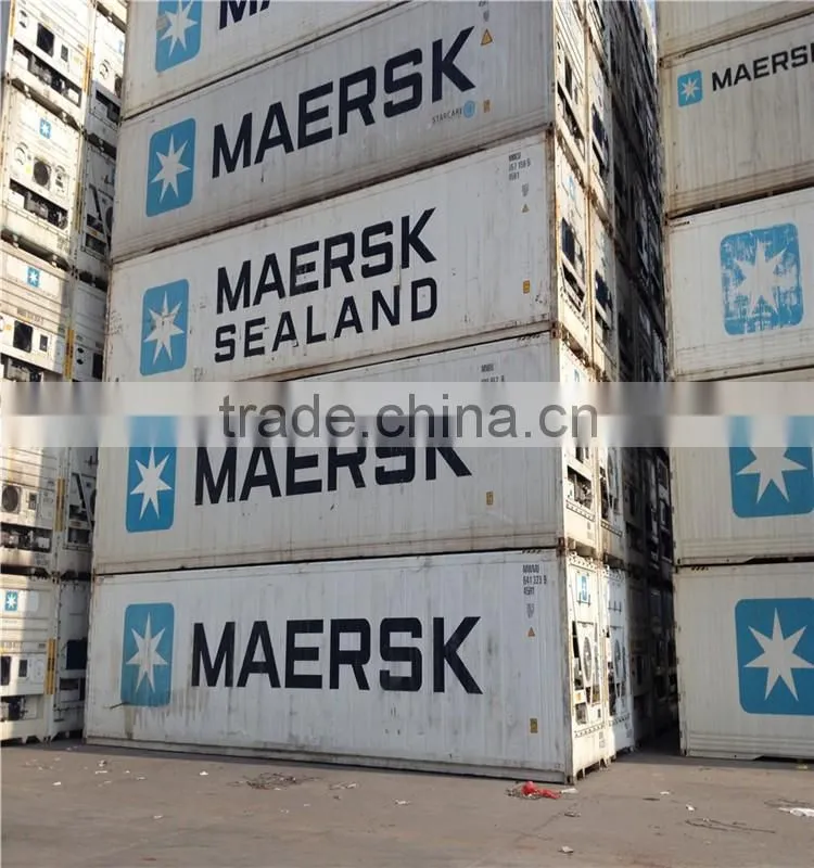 40feet used Reefer Container with Carrier refrigerator for sale