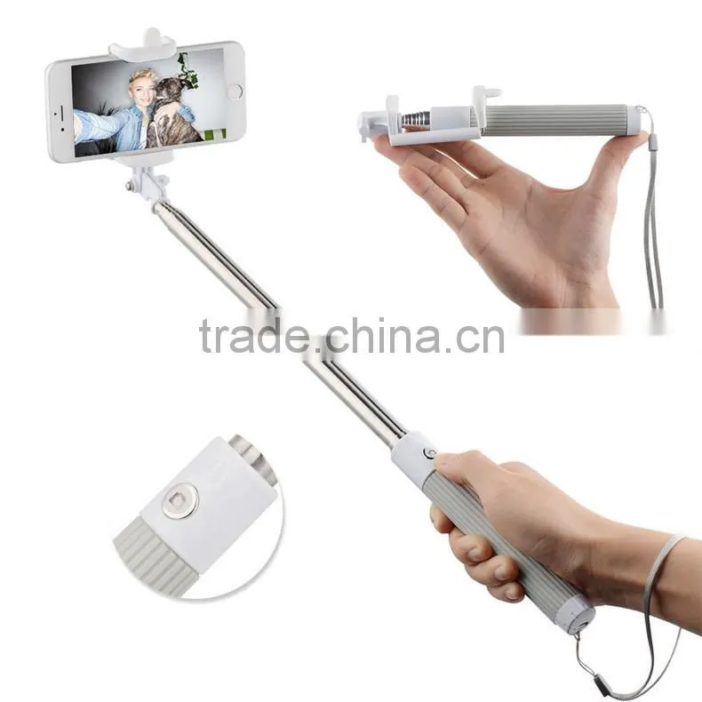 2015 most popular light weight improved design selfie stick with bluetooth
