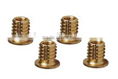 brass insert nut for wood and plastic