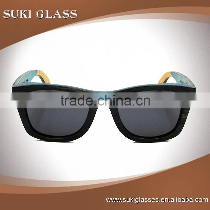 Hot polarized skateboard revo wood big sun glasses