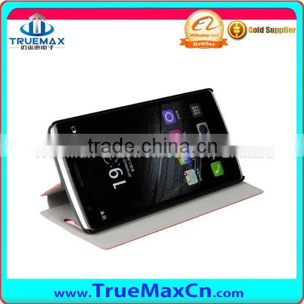 Slim Leather Case for Oneplus One with stand (Open Left & Right)