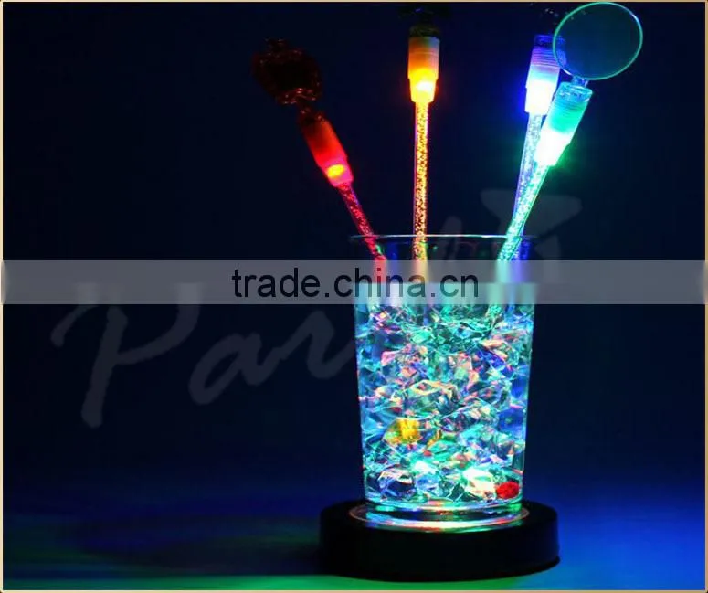 Wholesale high quality led glow swizzle stir sticks light in the dark