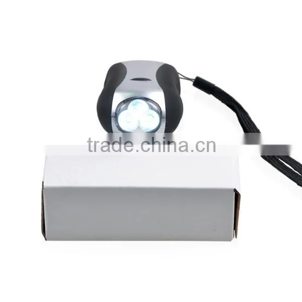 3 in 1 multifunction charger for phone 3 led dynamo hand crank flashlight