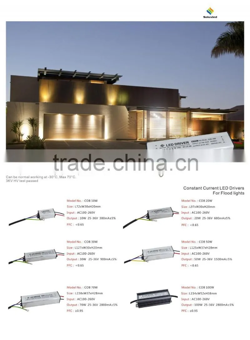 50W IP67 1500mA Constant Current Led Waterproof Driver