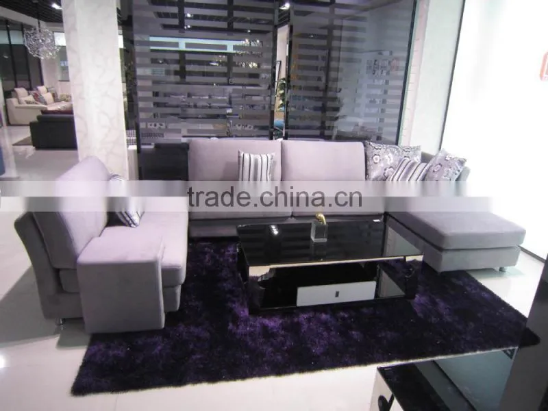2015 purple upsale divan modular sofa fabric