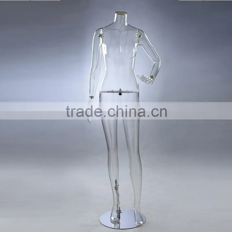 PC mannequin plastic mannequin transparent mannequin female mannequin