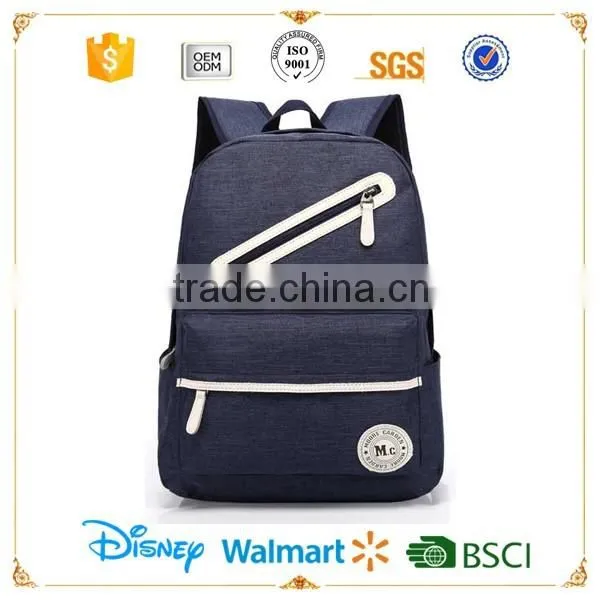 Canvas daily backpack bags for girls