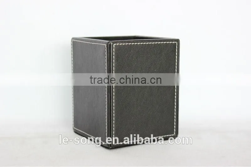 leather pen box