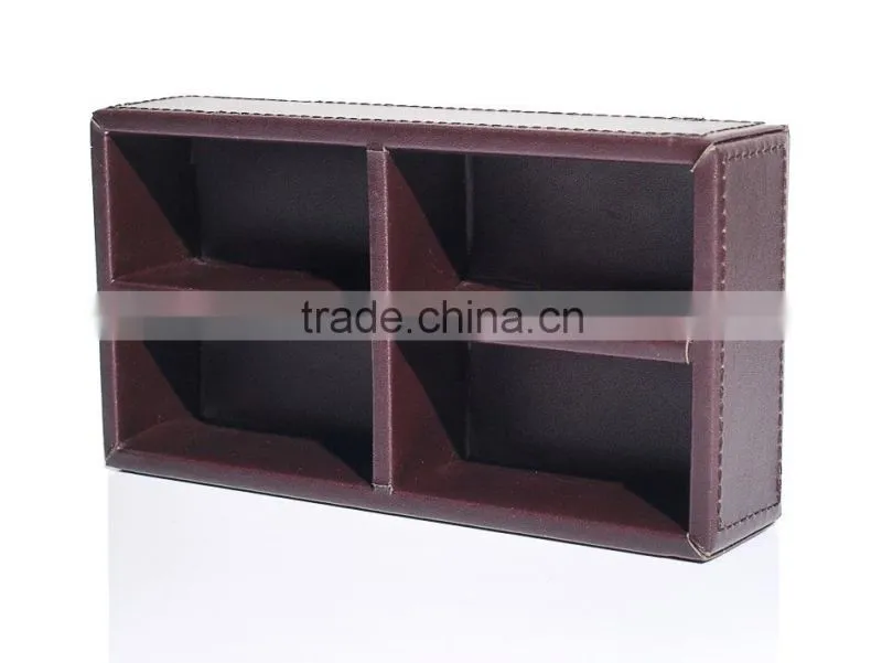 2015 New arrived waterproof leather scarf storage box