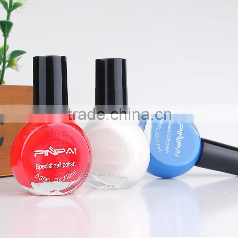 10ml 25 colors hot sale good quality stamping nail polish