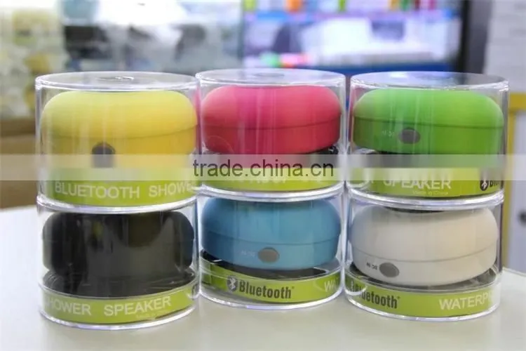 High quality Waterproof wireless Bluetooth Speaker suction with fm radio