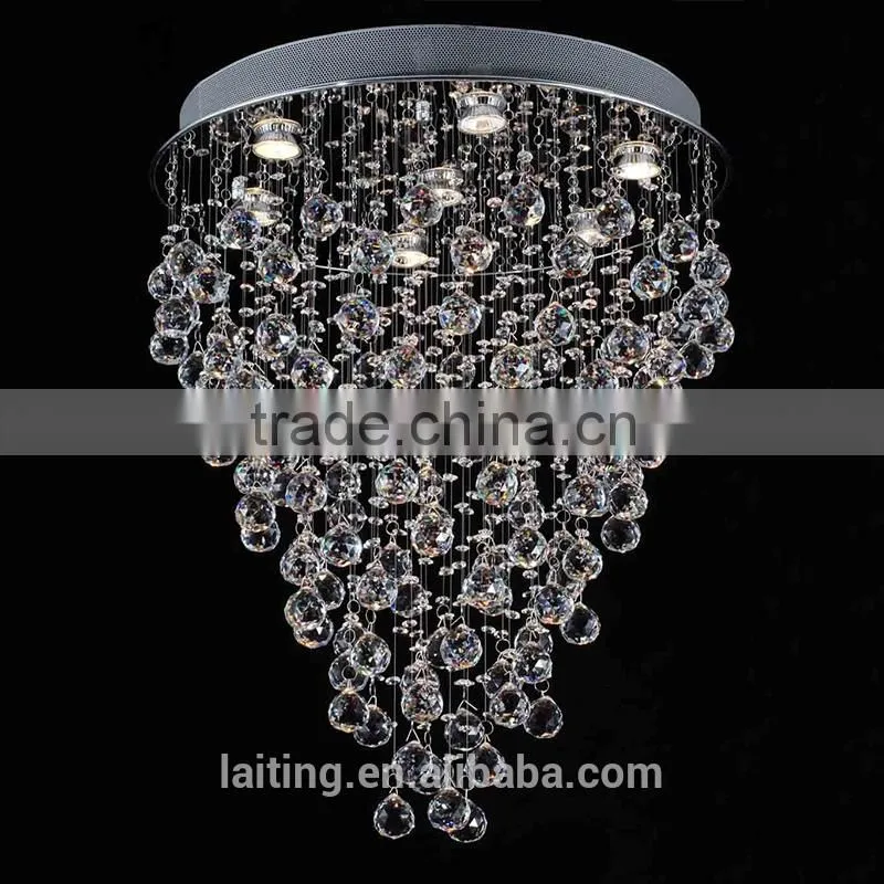 silver decorative hanging crystal pendant lamp from Zhongshan