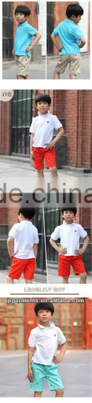 EMB kids polo shirts wholesale pure coulor t-shirt wih short sleeve