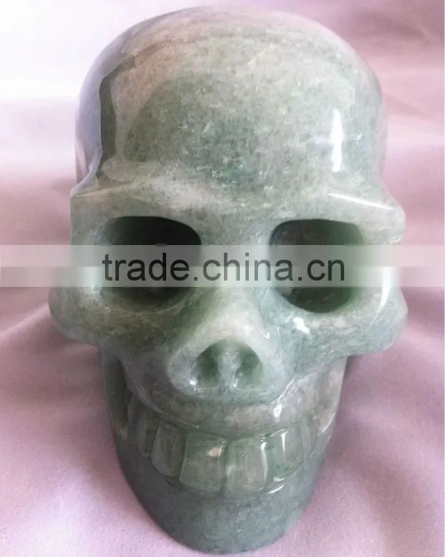 Green Aventurine Skull