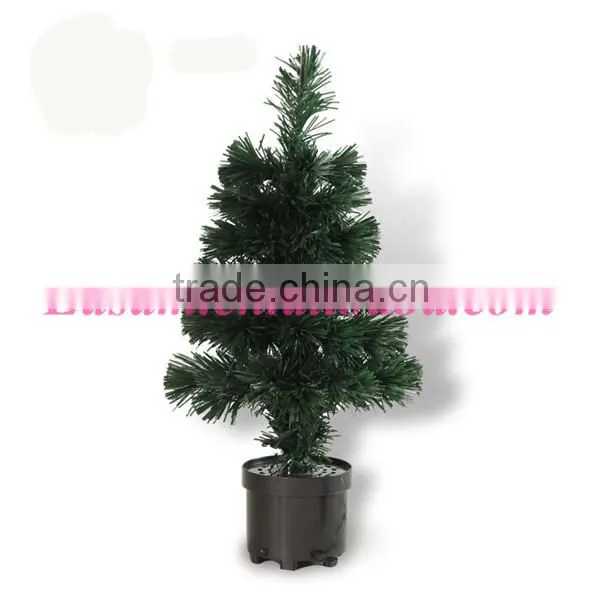2015 Wholesale christmas decorative,shiny fiber optic christmas tree