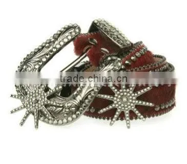 Women fashing belt Pu stud belt