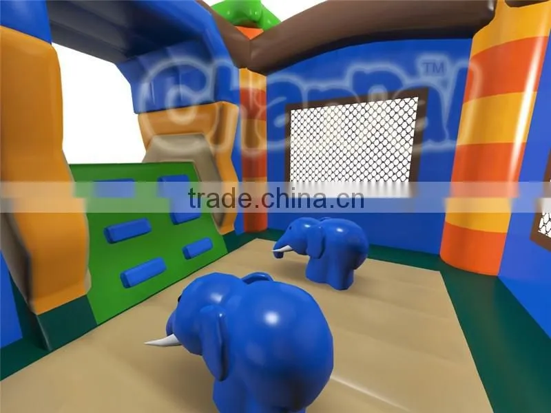 2016 New Design Best quality inflatable backyard bouncers,inflatable bouncers hawaiiwar bouncers, elephant castle