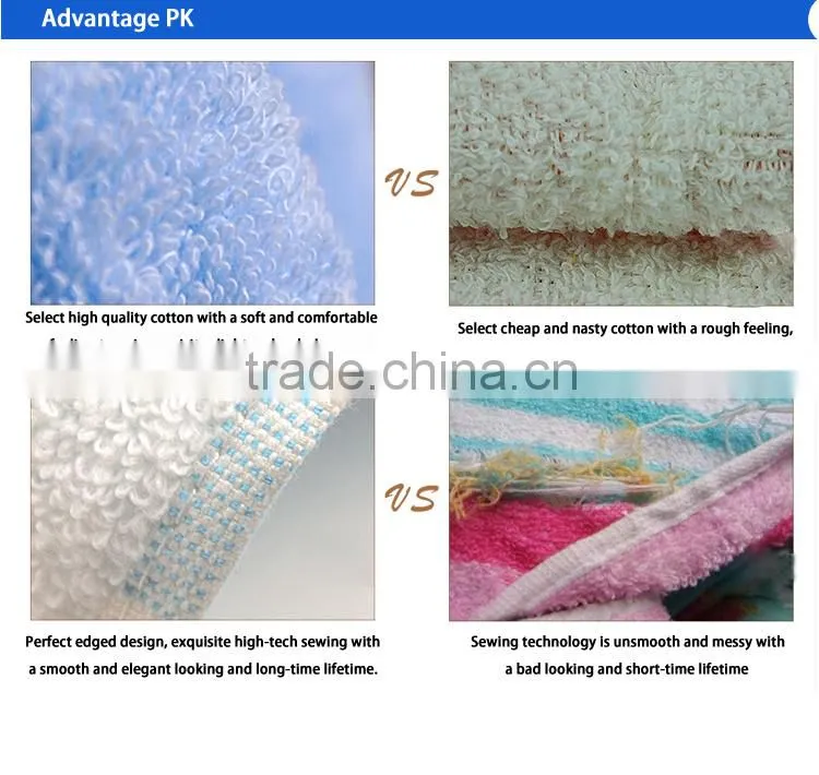 Guangzhou 16S hotel supplies custom logo cotton face towels dobby towel