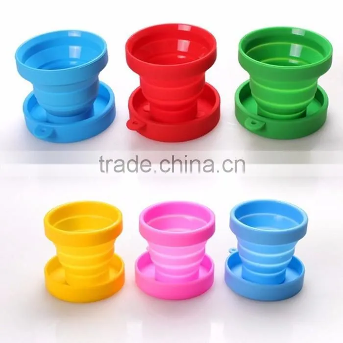 BPA Free silicone folding cup,Heat Resistance silicone folding cup,FDA/LFGB Standard silicone folding cup