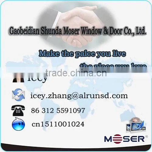 High quality brief wood energy saving window sound proof / window grill design