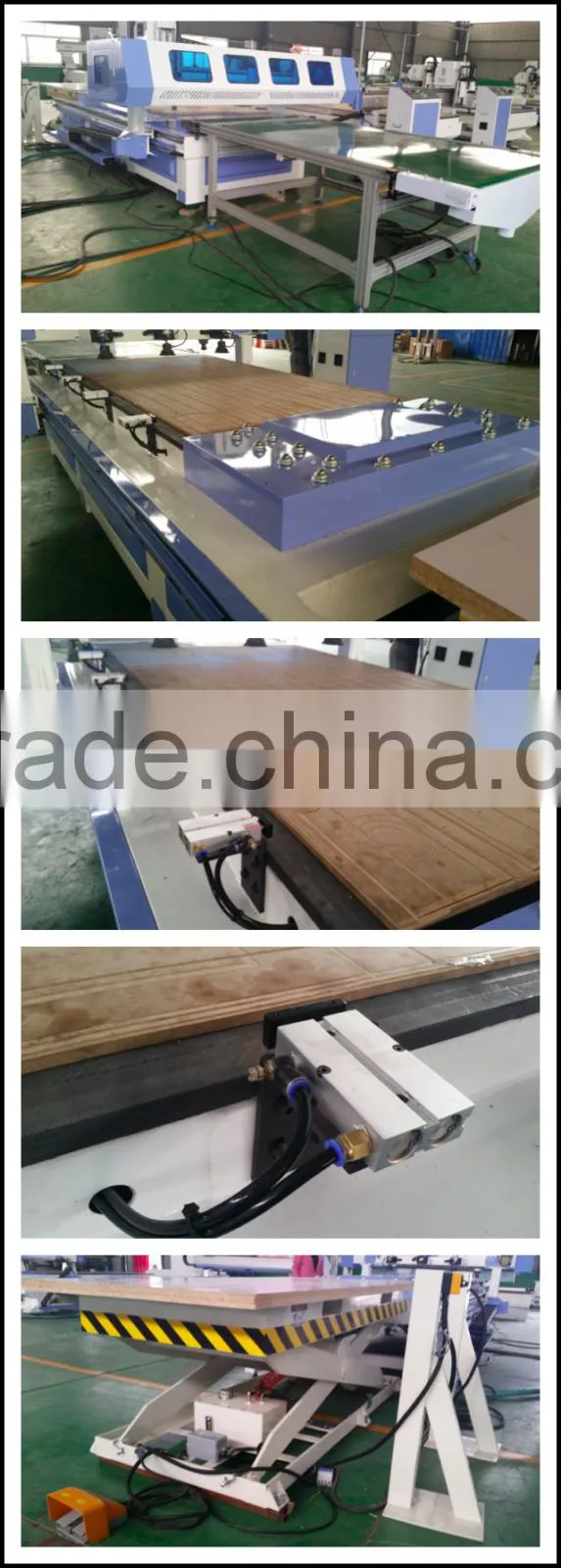 Automatic wood carving machine loading and unloading panel furniture production line best price for sale
