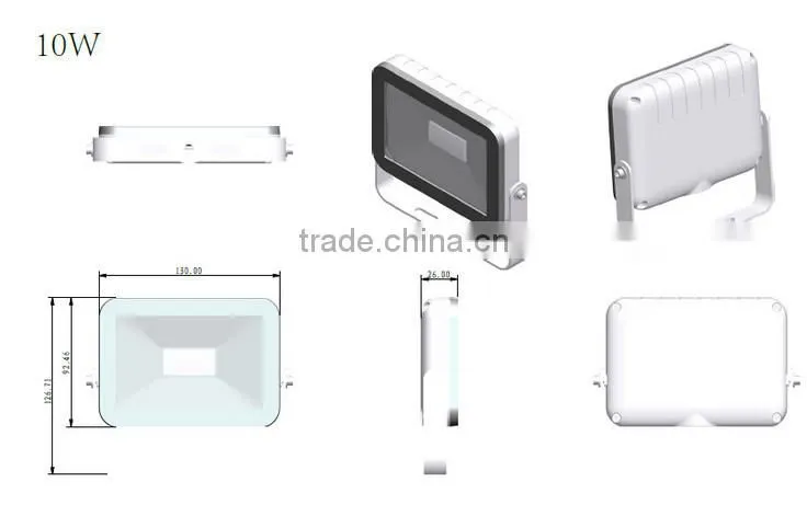 10W/20W/30W/50W Ultra Thin Thickness Wire Slim Outdoor Led Flood Lights