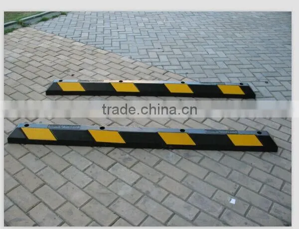 Long reflective car parking wheel stopper