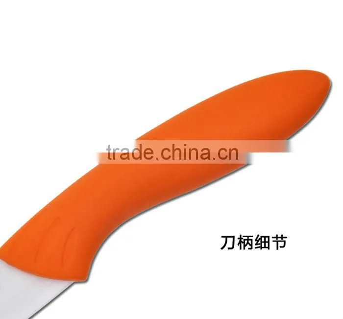 In green handle Ceramic Knife Cutlery Chef Knives White Blade Size 3" 4" 5" 6" 7"