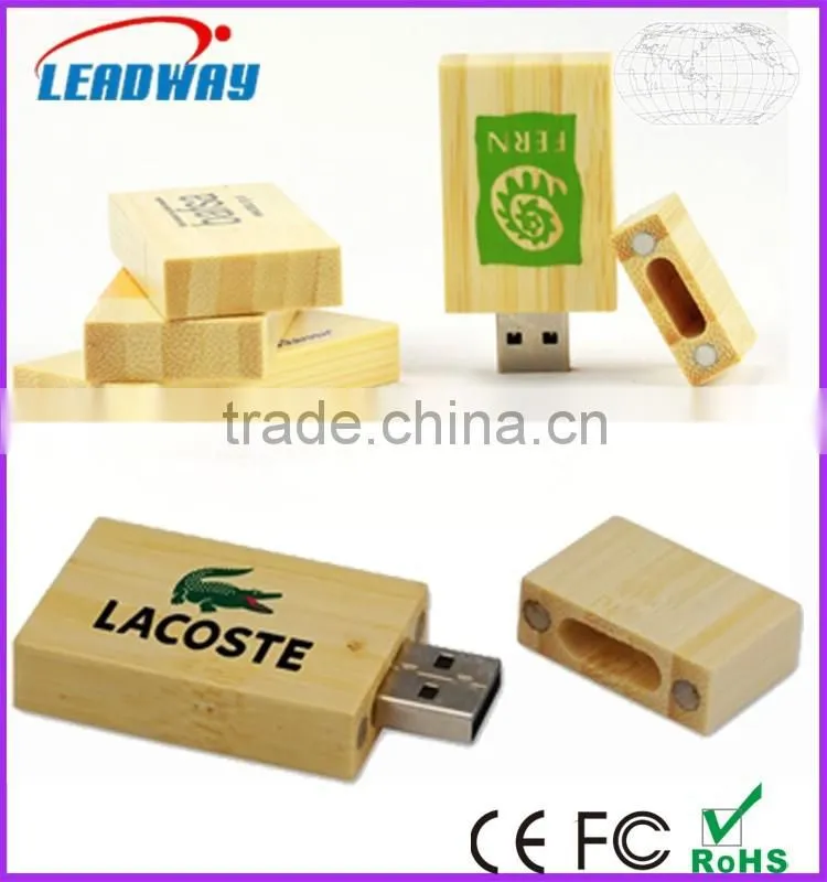 Products novelty bamboo usb flash memory with wooden or bamboo box
