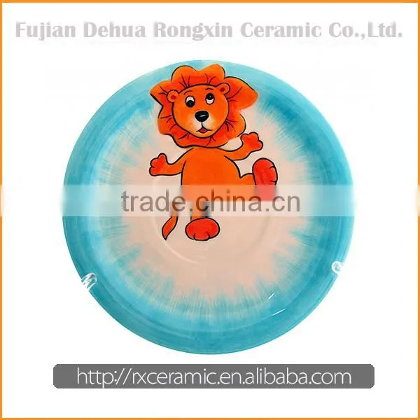 Hot-selling newable porcelain dinner plate porcelain souvenir plate