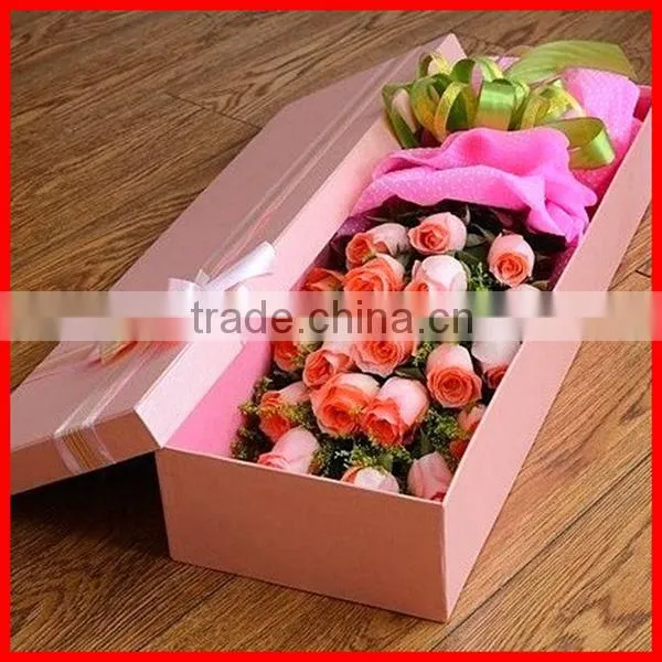 High Quality Elegant Cardboard Paper Packaging Boxes For Cut Flowers Wholesale