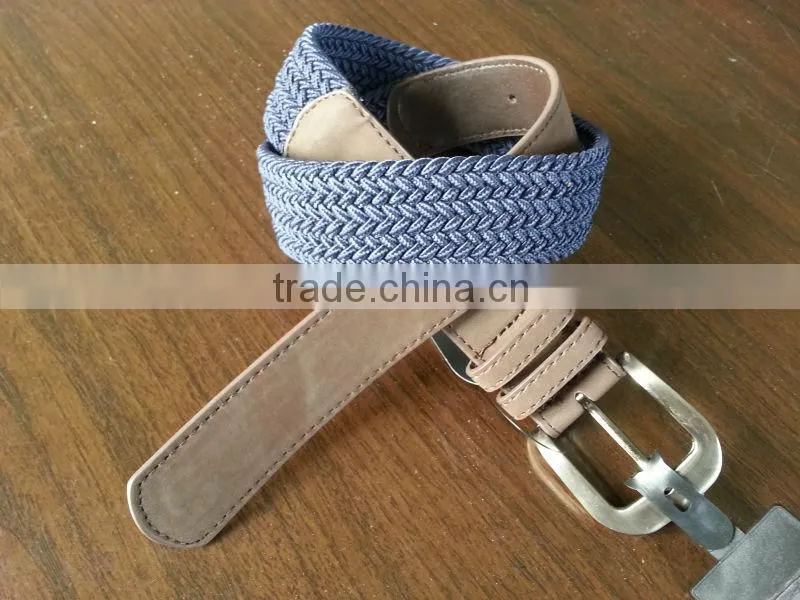 Western style customized mens canvas belt