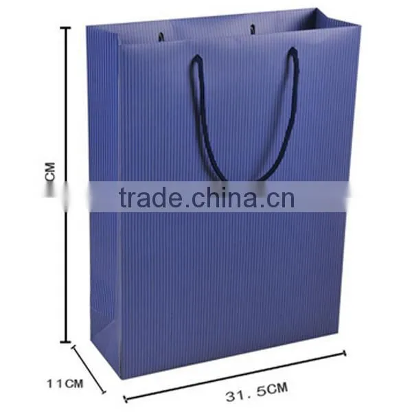 Big Size 3 Colors Stripe Paper Shopping Bag