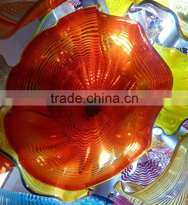 hand blown glass chandelier decoration XO-20150618 Modern glass chandelier from famous Chinese glass artist Mr Ou LianHua