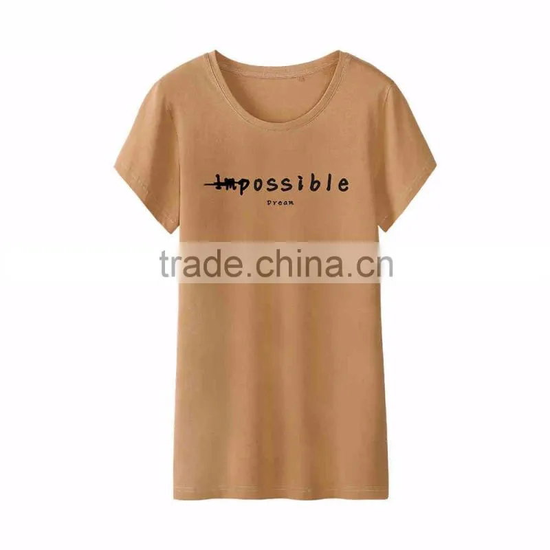 2016 Summer Korean New Fashion print Cotton T Shirt Women, Cheap T Shirt