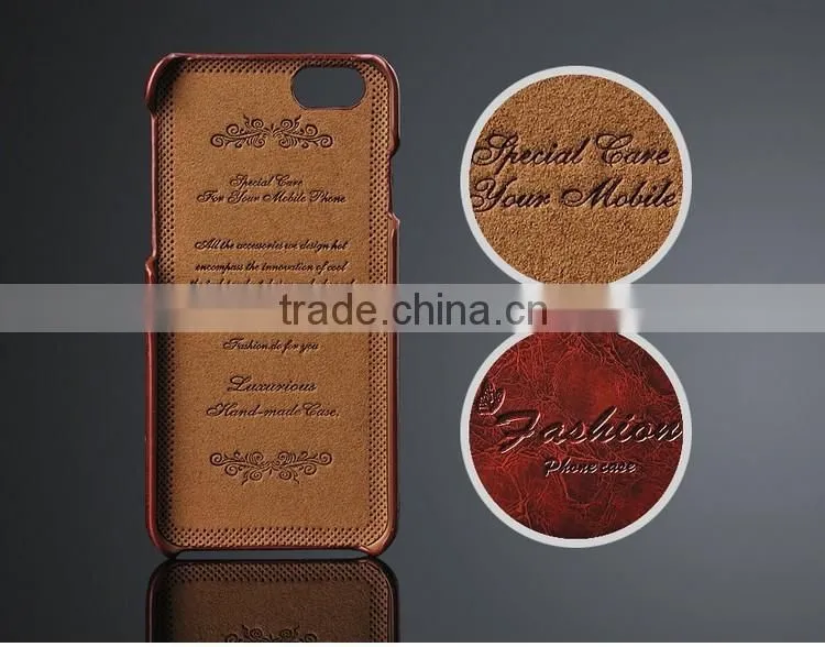 High Quality Oil-wax Leather with Card Slot Leather Back Cover Cases For iPhone 6 / 6s 4.7'' For iPhone 6 6s / Plus 5.5