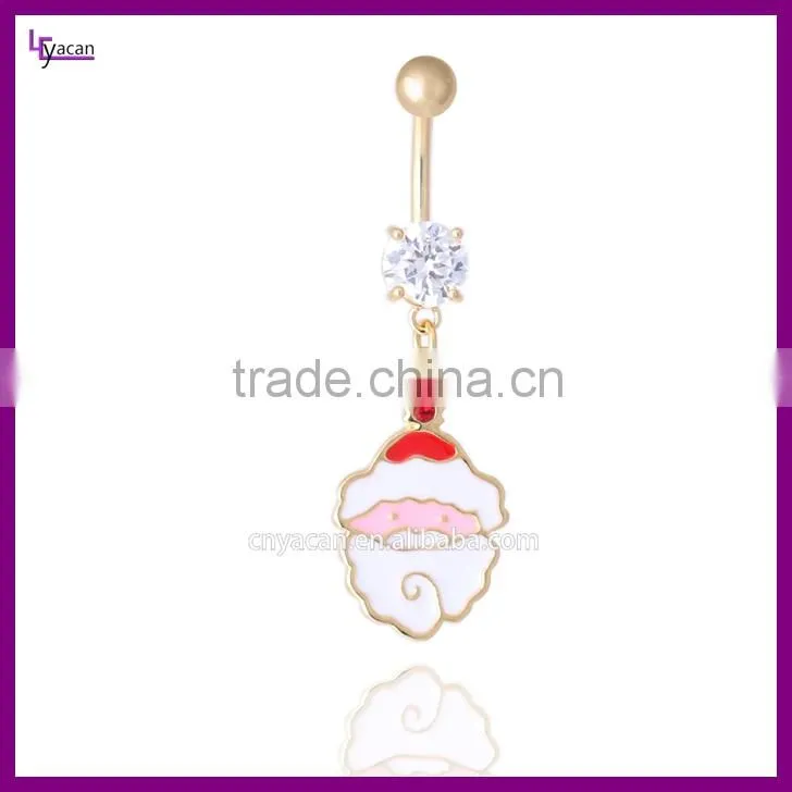 Christmas Santa Claus Belly Ring
