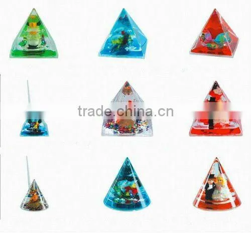 acrylic paper weight with liquid