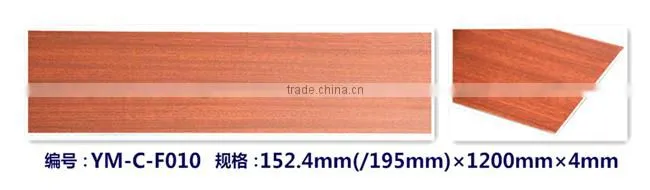 Indoor decorative Wood Grain Click WPC Flooring tiles