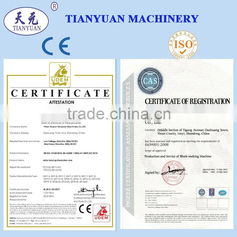 QT3-15 interlocking paving block machine price, cement hollow block moulding machine