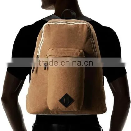 Custom 100% cotton canvas backpack