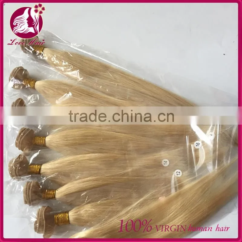 AAAAAAAA Vietnamese virgin hair natural blonde human hair extensions tangle and shedding free