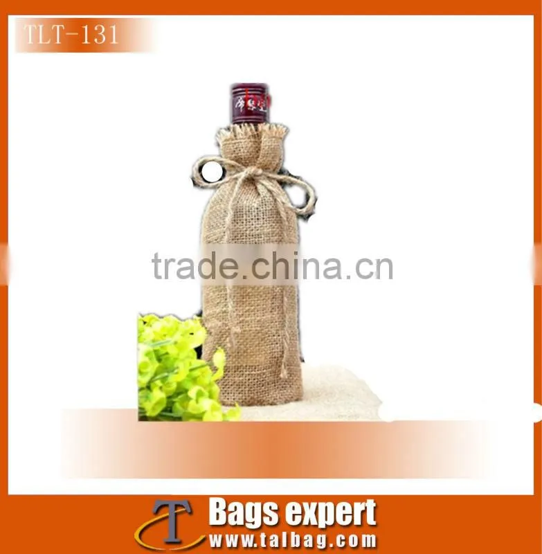 wine bottle drawstring bag