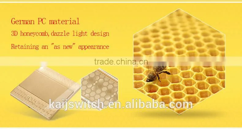 250V 16A two gang thin electric wall switch for home